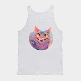 Handsome Grin Cat Tank Top